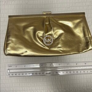 Michael Kors Shiny Gold Clutch